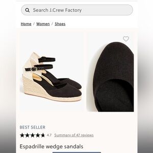 Espadrille wedge sandals